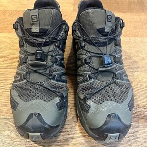 Salomon Men's Olive Gray Trail Running Shoes